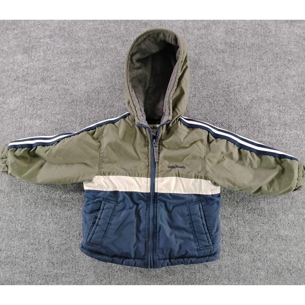 OshKosh B'gosh Hooded Puffer Jacket 3T Nylon Winter Coat Normcore Streetwear